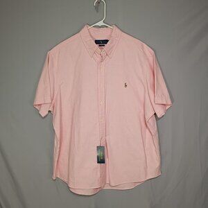 Polo Ralph Lauren Core Replen Mens XXL 2XL Shirt Pink Classic Fit Flesh Pony NEW